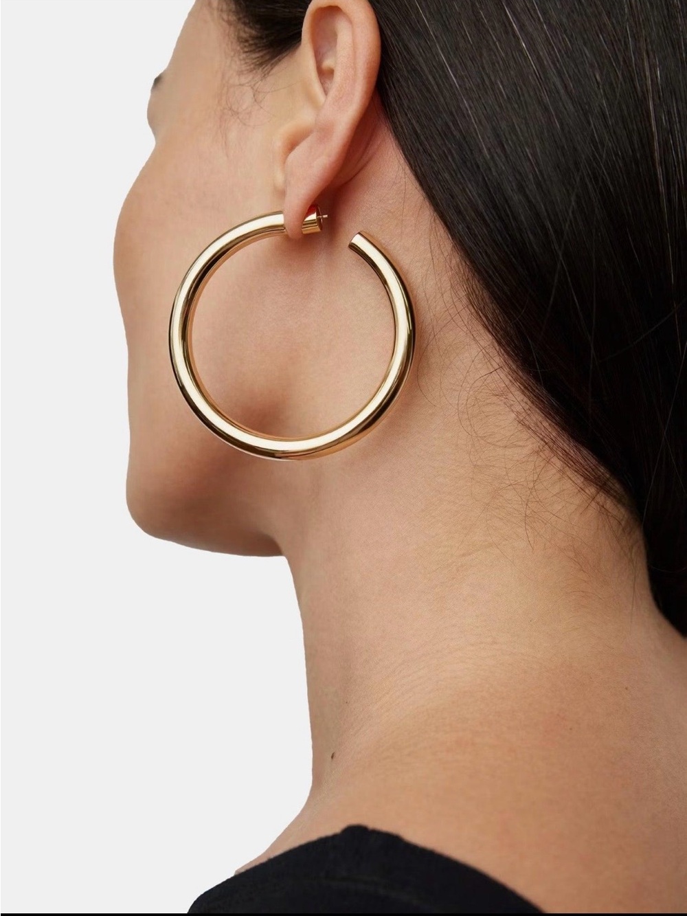 Jennifer Fisher 2.5” Samira Gold Hoop Earrings – $400 Original Retail - Picture 4 of 6